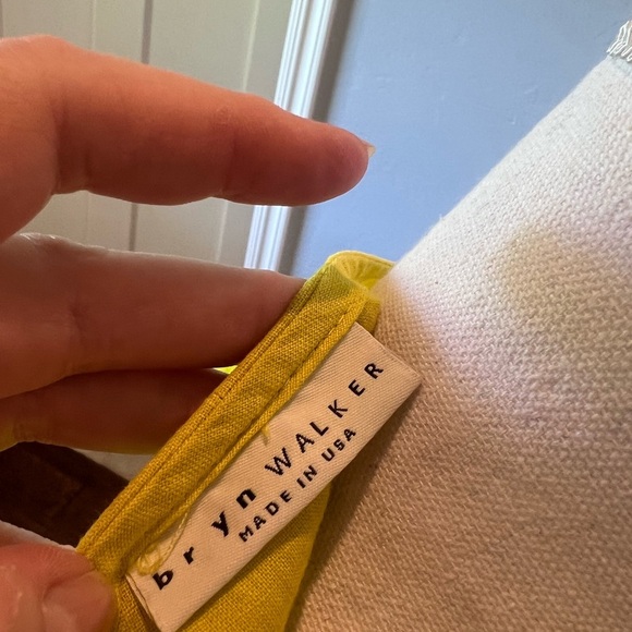 Bryn Walker Chartreuse Lagenlook High Low Hem Three-Quarter Sleeve Tunic Top XL - Picture 11 of 13